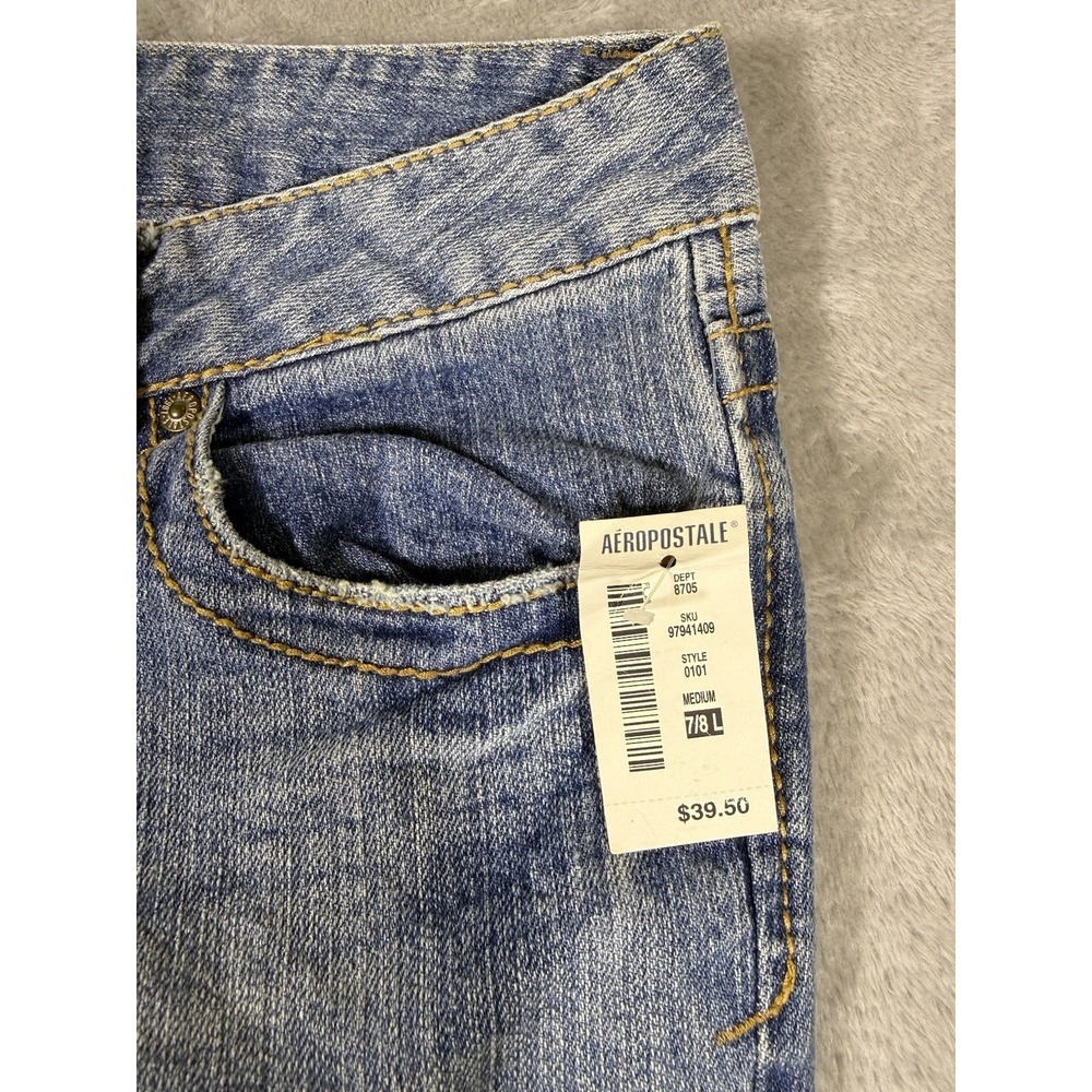 Aeropostale Women's Hailey Skinny Flare Curvy Fit Low Rise Size 7/8 Preppy NWT - Picture 6 of 15